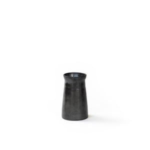 Small Metallic Black Vase