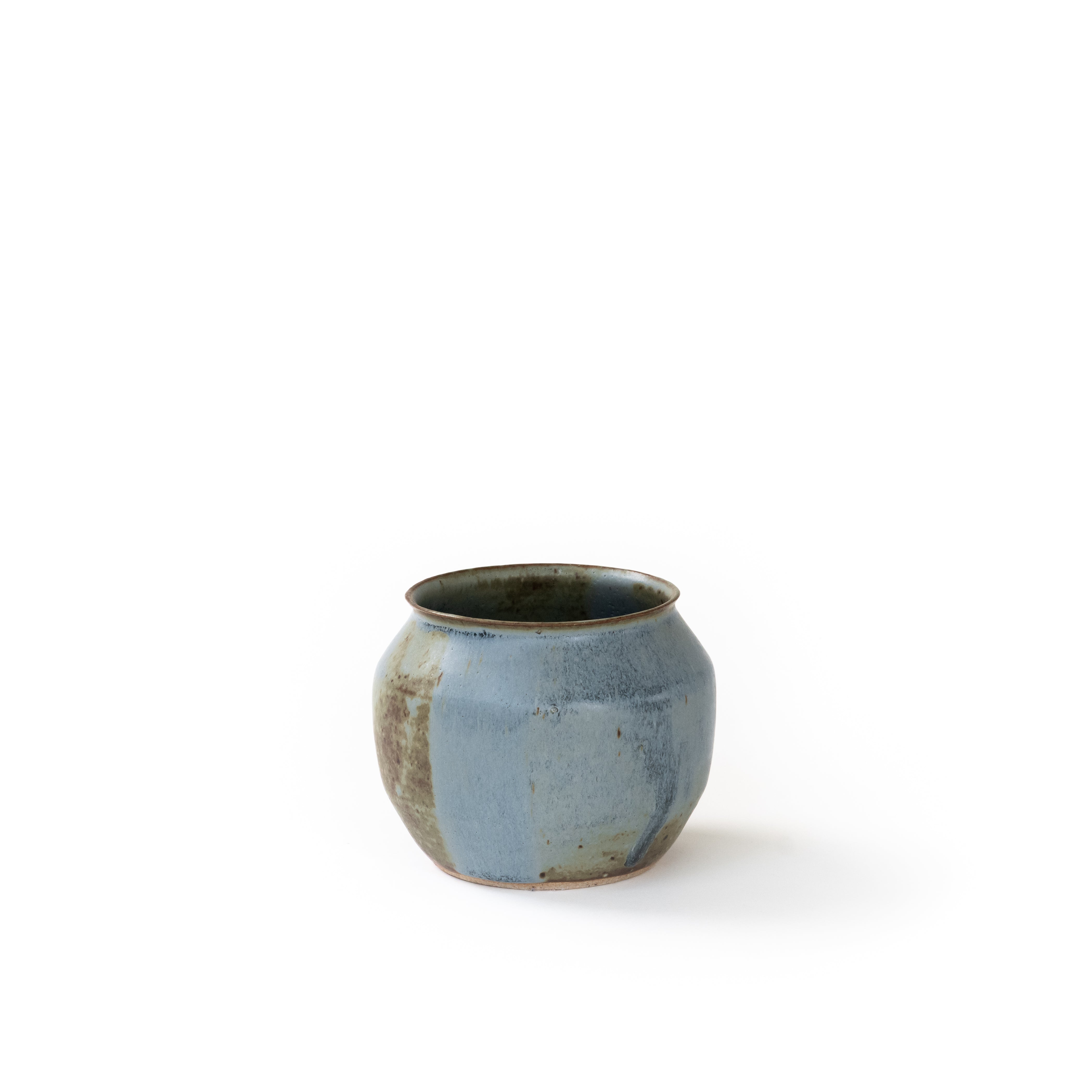 Blue and Brown Mottled Vase